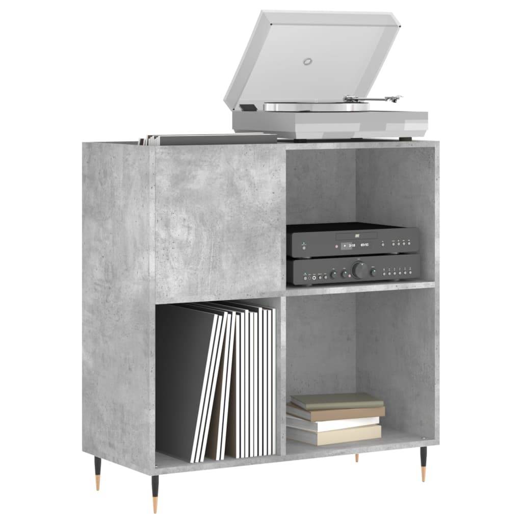 vidaXL Plattenschrank Betongrau 84,5x38x89 cm Holzwerkstoff