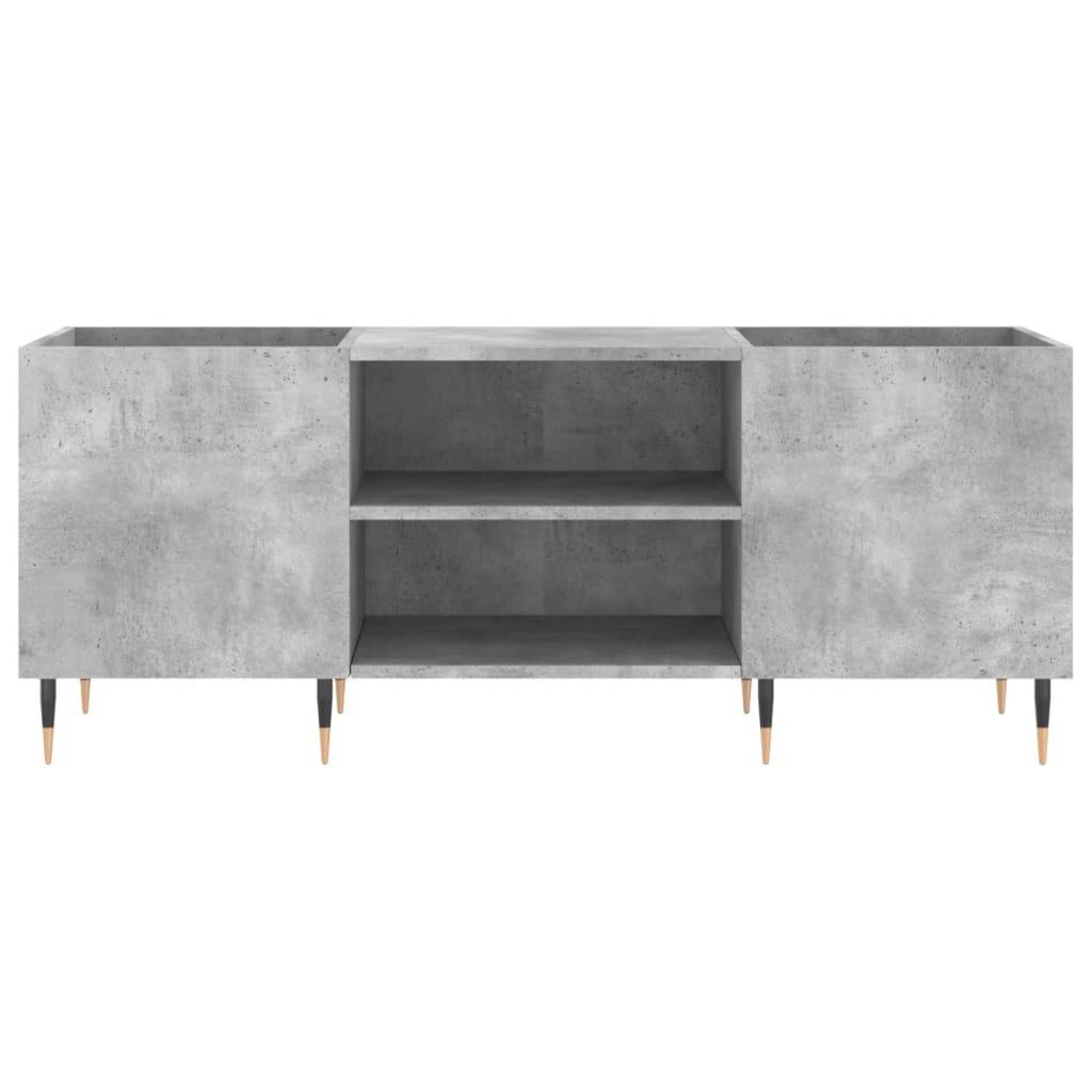 vidaXL Plattenschrank Betongrau 121x38x48 cm Holzwerkstoff