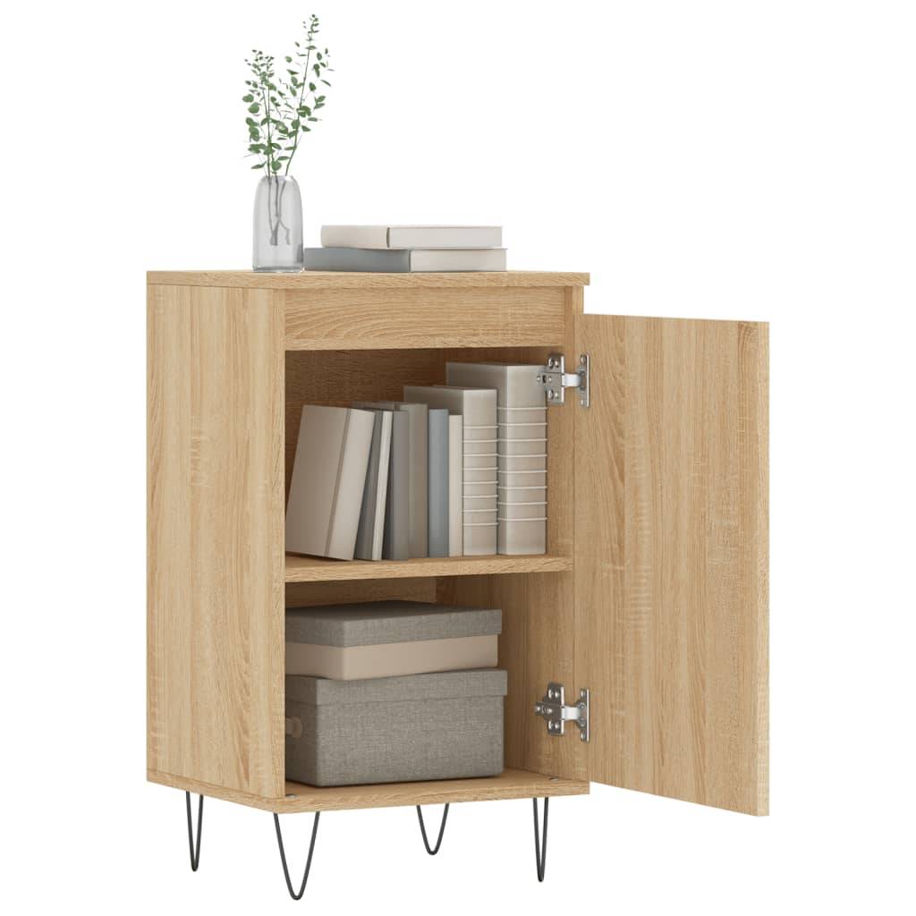 vidaXL Sideboards 2 Stk. Sonoma-Eiche 40x35x70 cm Holzwerkstoff