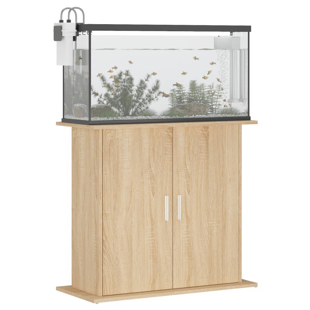 vidaXL Aquariumständer Sonoma-Eiche 81x36x73 cm Holzwerkstoff