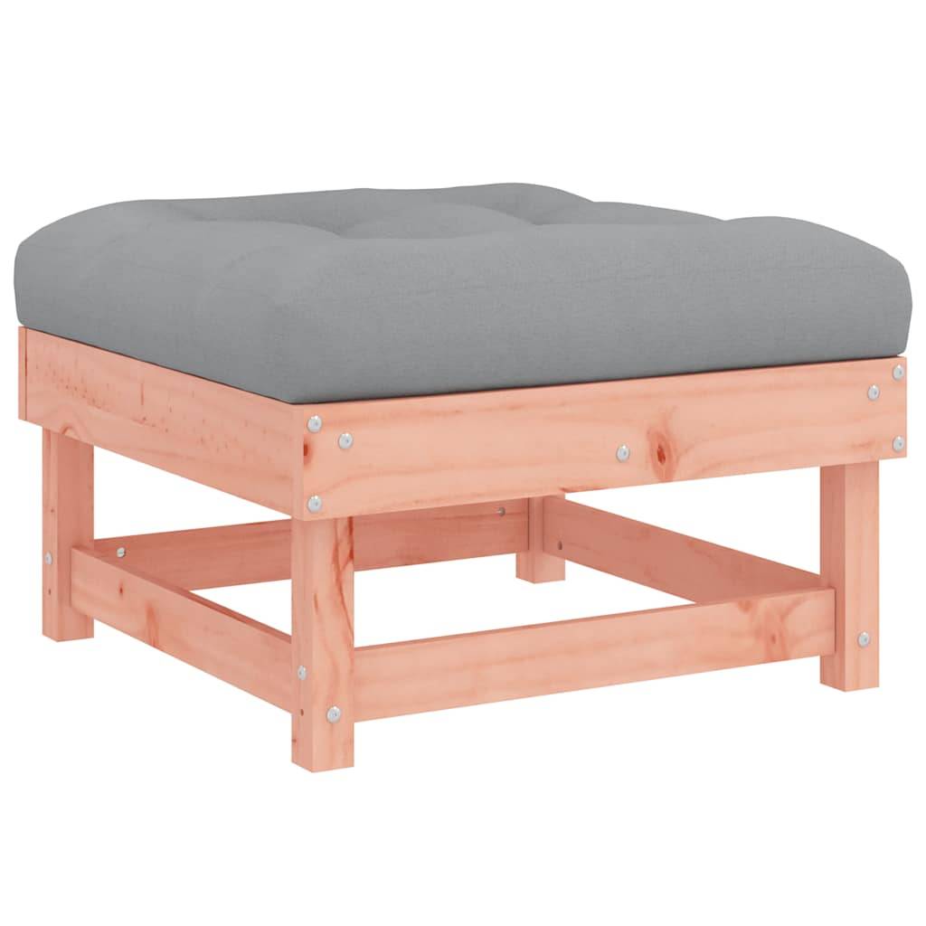 vidaXL Gartenhocker mit Kissen Massivholz Douglasie