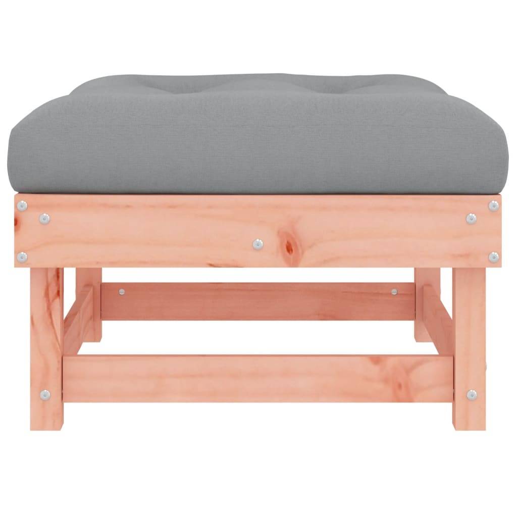 vidaXL Gartenhocker mit Kissen Massivholz Douglasie