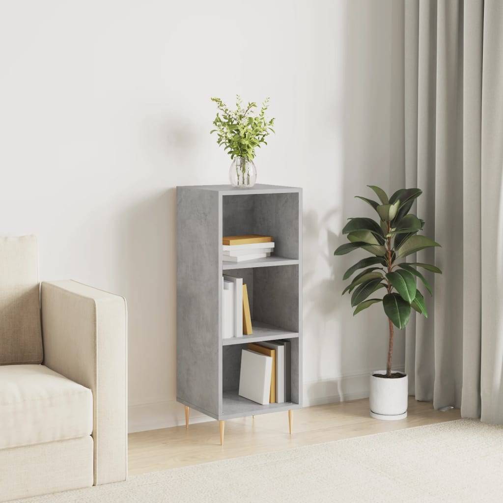 vidaXL Sideboard Betongrau 34,5x32,5x90 cm Holzwerkstoff