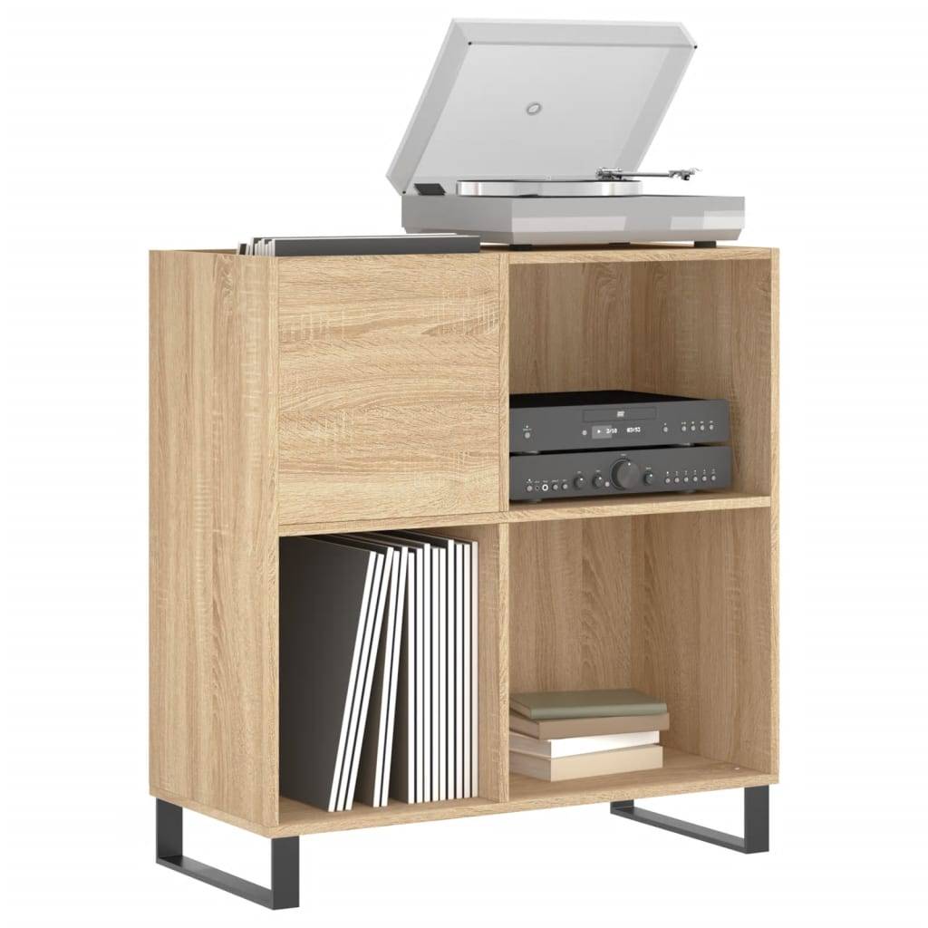 vidaXL Plattenschrank Sonoma-Eiche 84,5x38x89 cm Holzwerkstoff