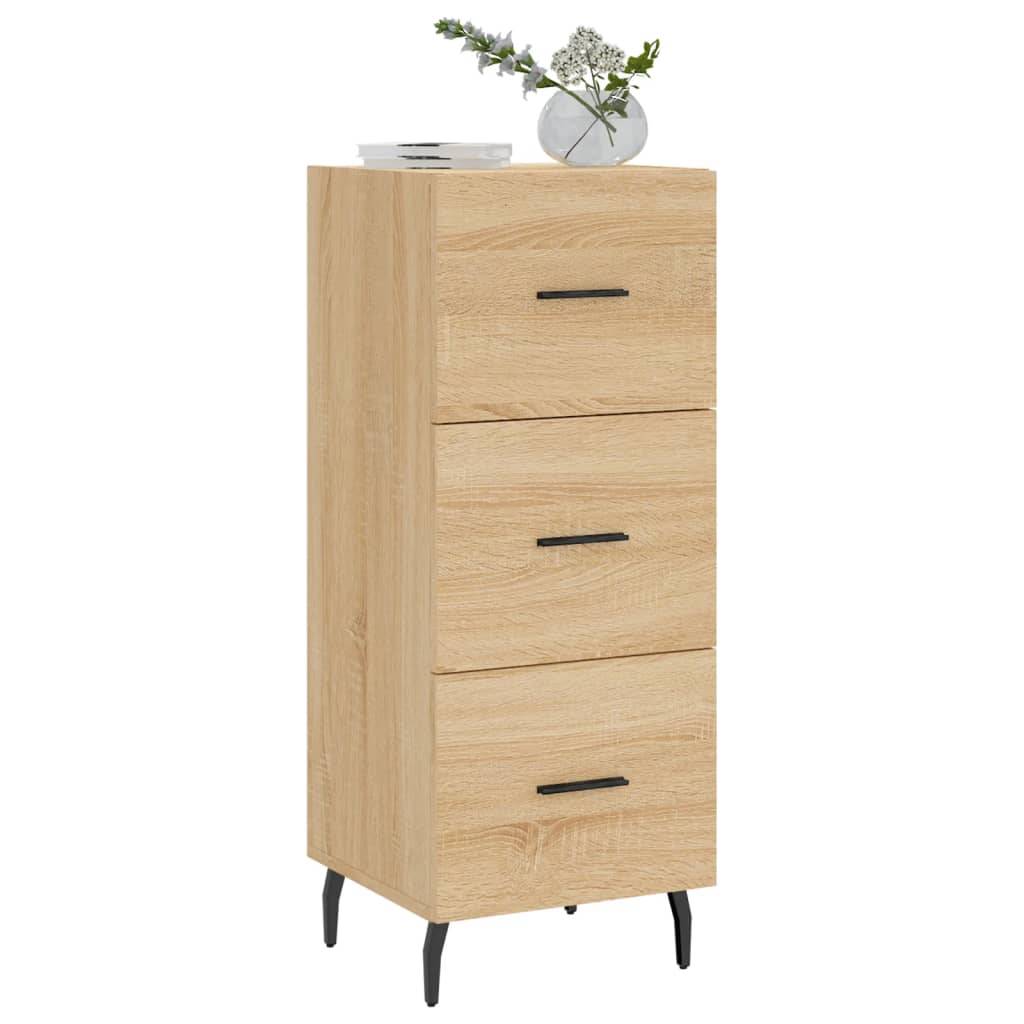 vidaXL Sideboard Sonoma-Eiche 34,5x34x90 cm Holzwerkstoff
