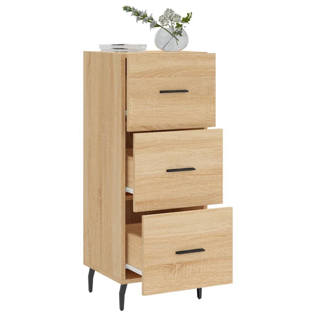 vidaXL Sideboard Sonoma-Eiche 34,5x34x90 cm Holzwerkstoff