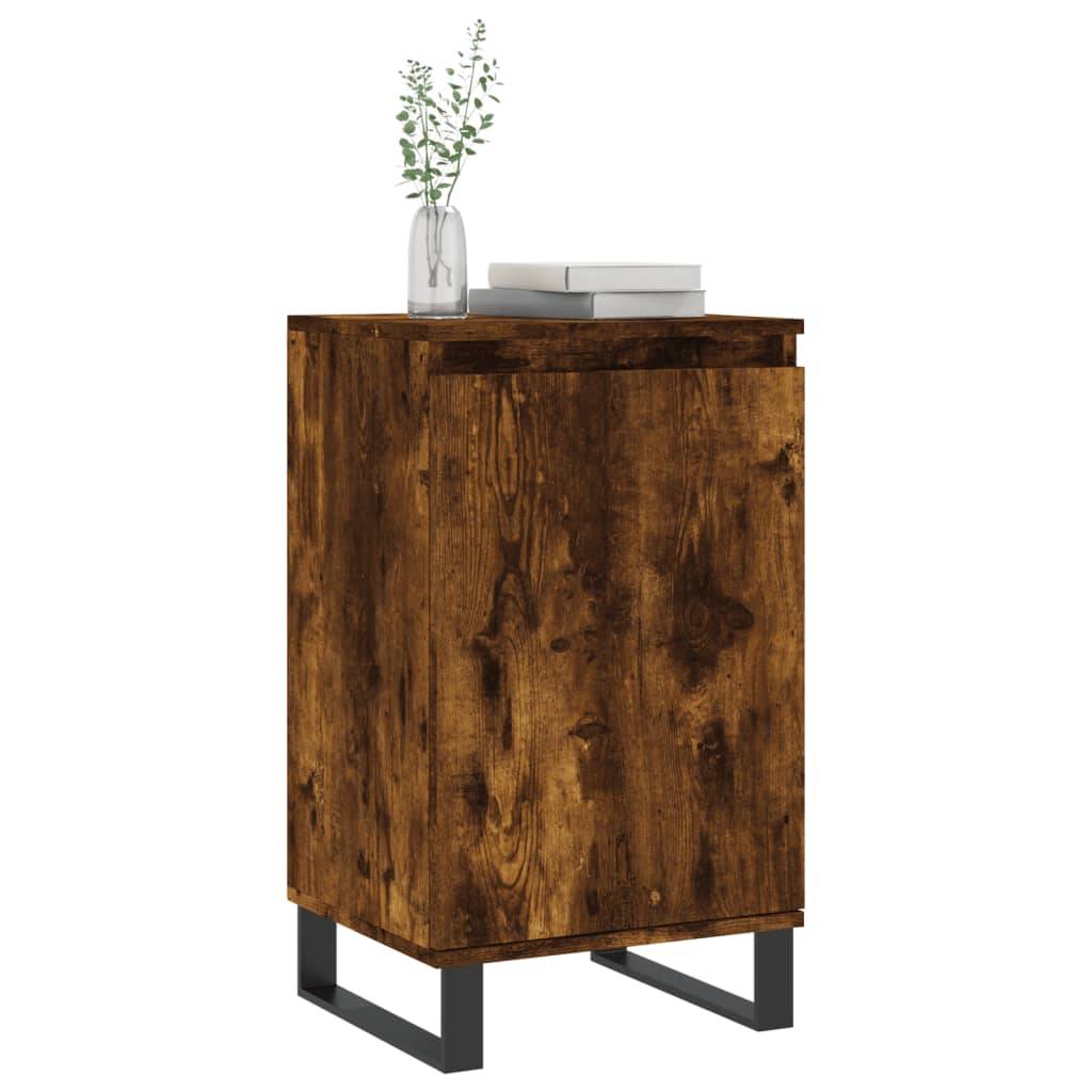 vidaXL Sideboards 2 Stk. Räuchereiche 40x35x70 cm Holzwerkstoff