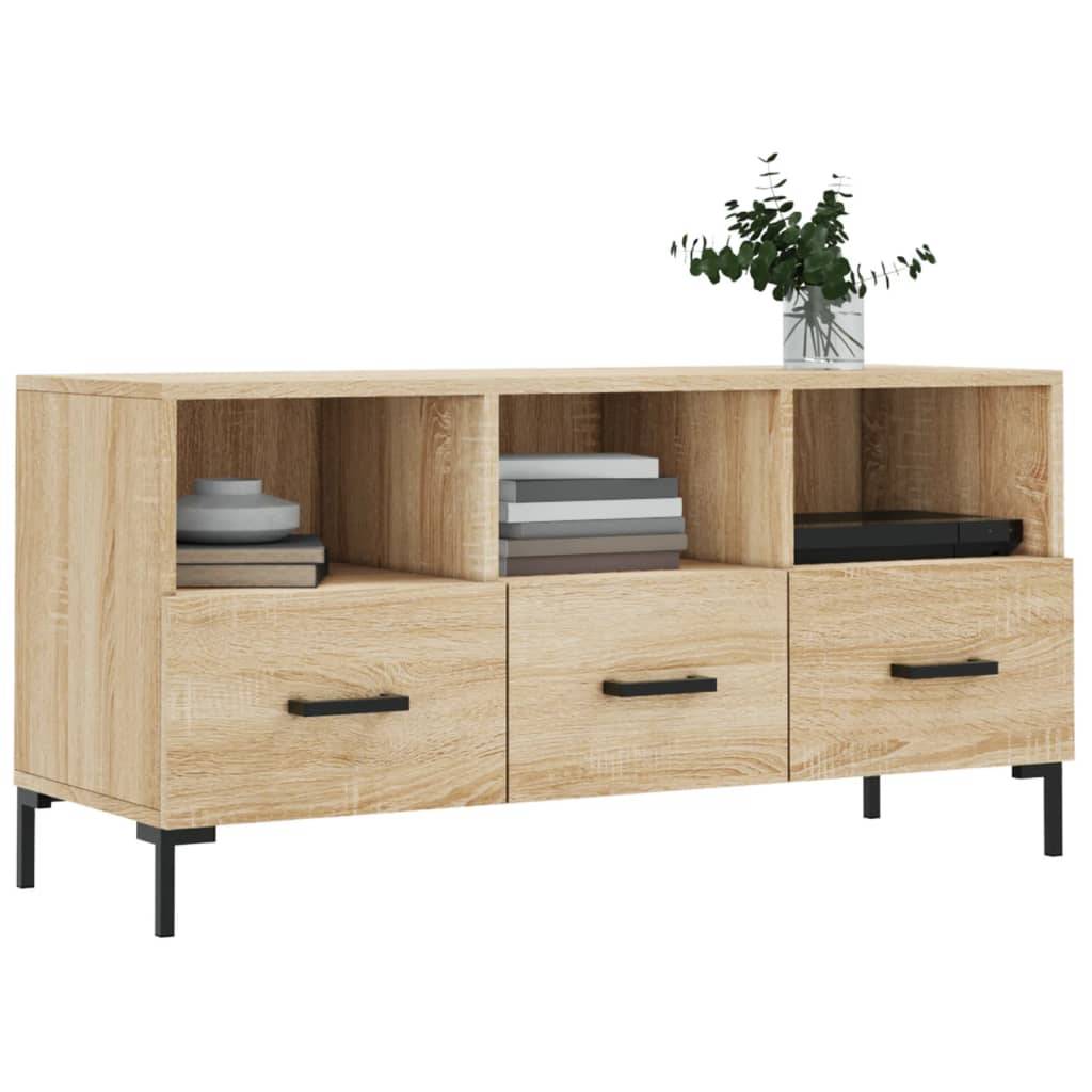 vidaXL TV-Schrank Sonoma-Eiche 102x36x50 cm Holzwerkstoff