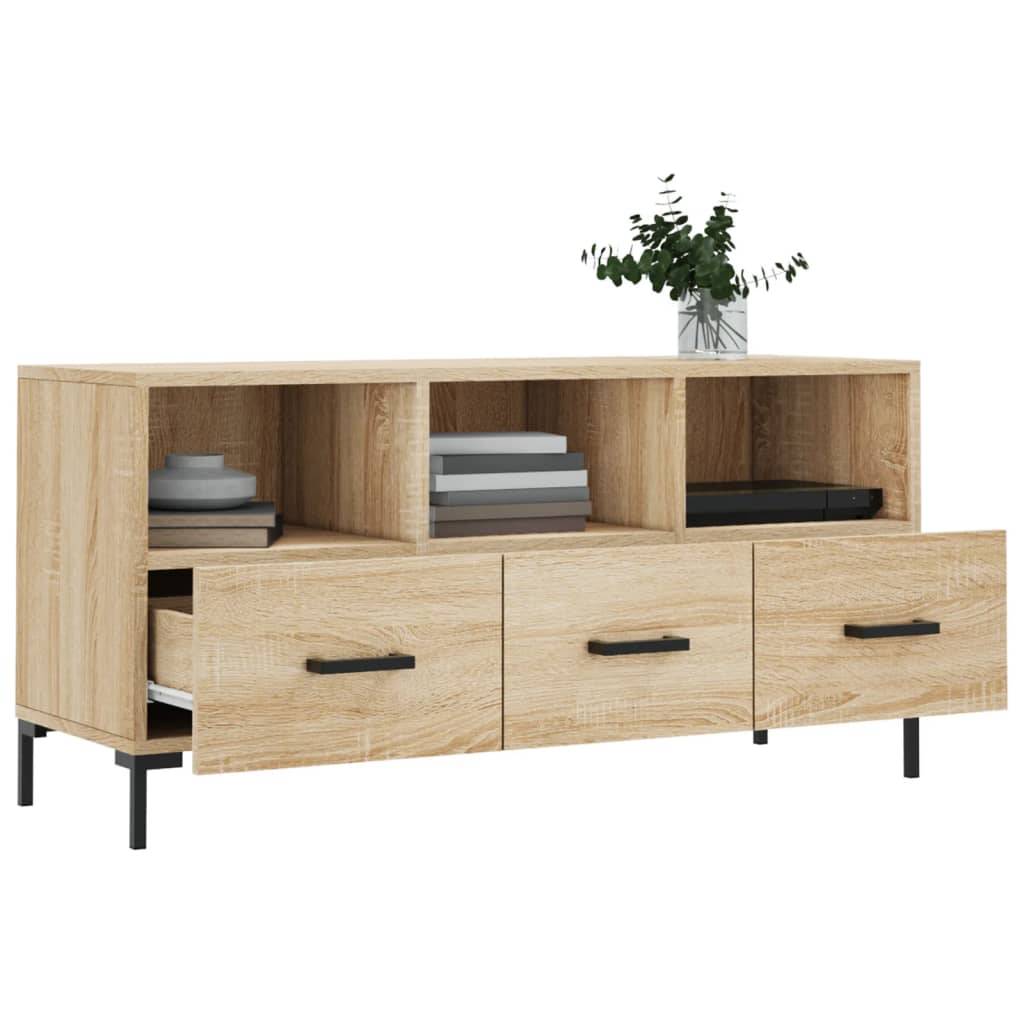 vidaXL TV-Schrank Sonoma-Eiche 102x36x50 cm Holzwerkstoff