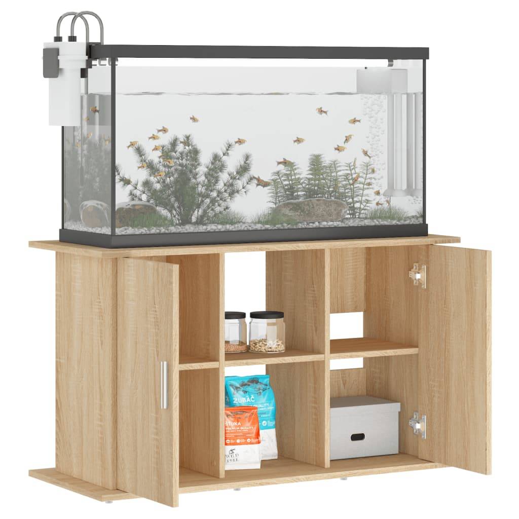 vidaXL Aquariumständer Sonoma-Eiche 101x41x58 cm Holzwerkstoff
