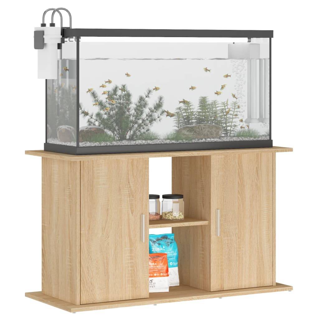 vidaXL Aquariumständer Sonoma-Eiche 101x41x58 cm Holzwerkstoff