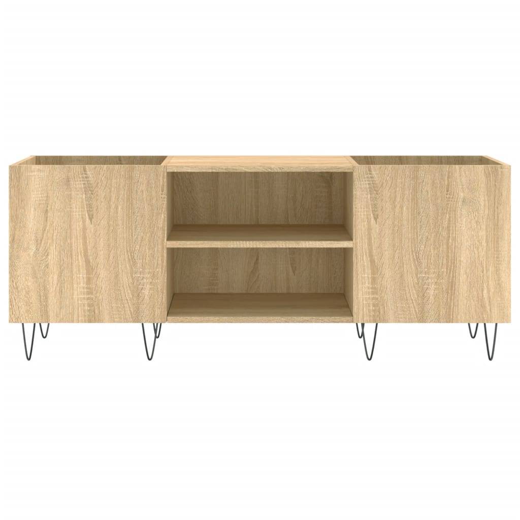 vidaXL Plattenschrank Sonoma-Eiche 121x38x48 cm Holzwerkstoff