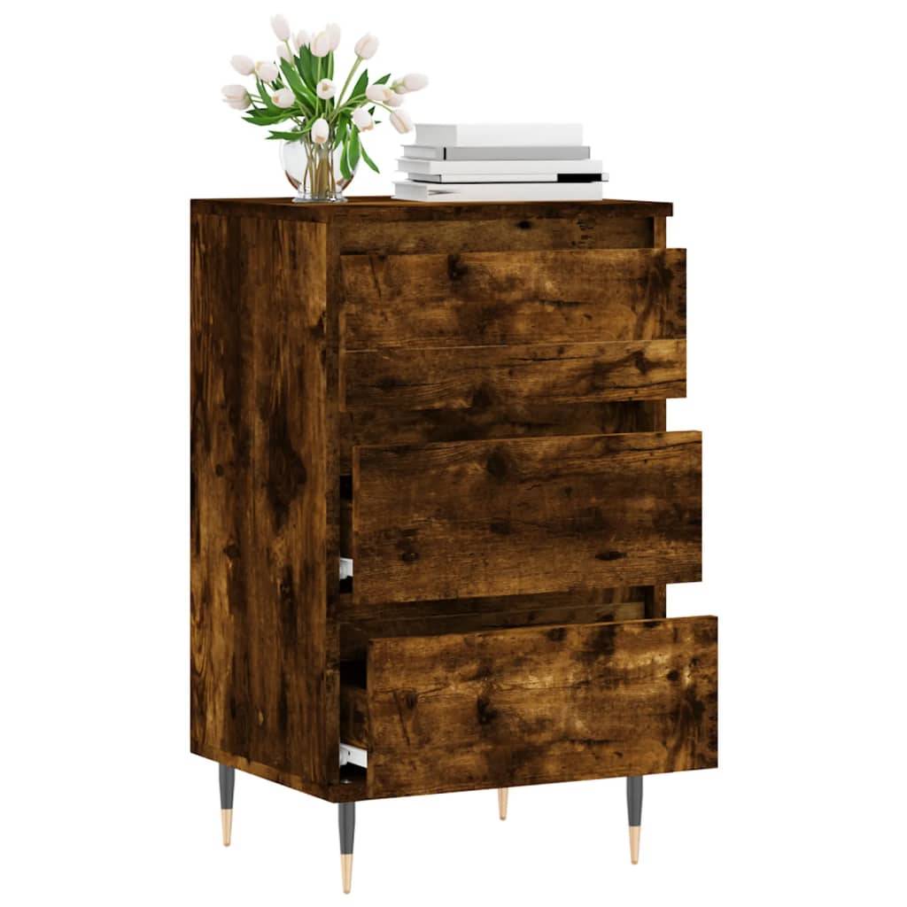vidaXL Sideboard Räuchereiche 40x35x70 cm Holzwerkstoff