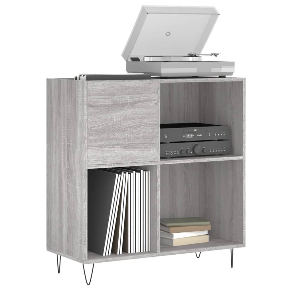 vidaXL Plattenschrank Grau Sonoma 84,5x38x89 cm Holzwerkstoff