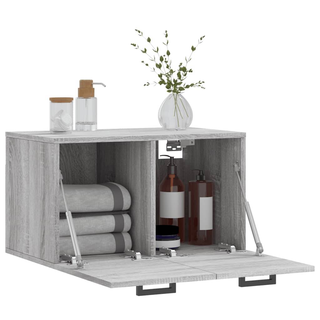 vidaXL Wandschrank Grau Sonoma 60x36,5x35 cm Holzwerkstoff