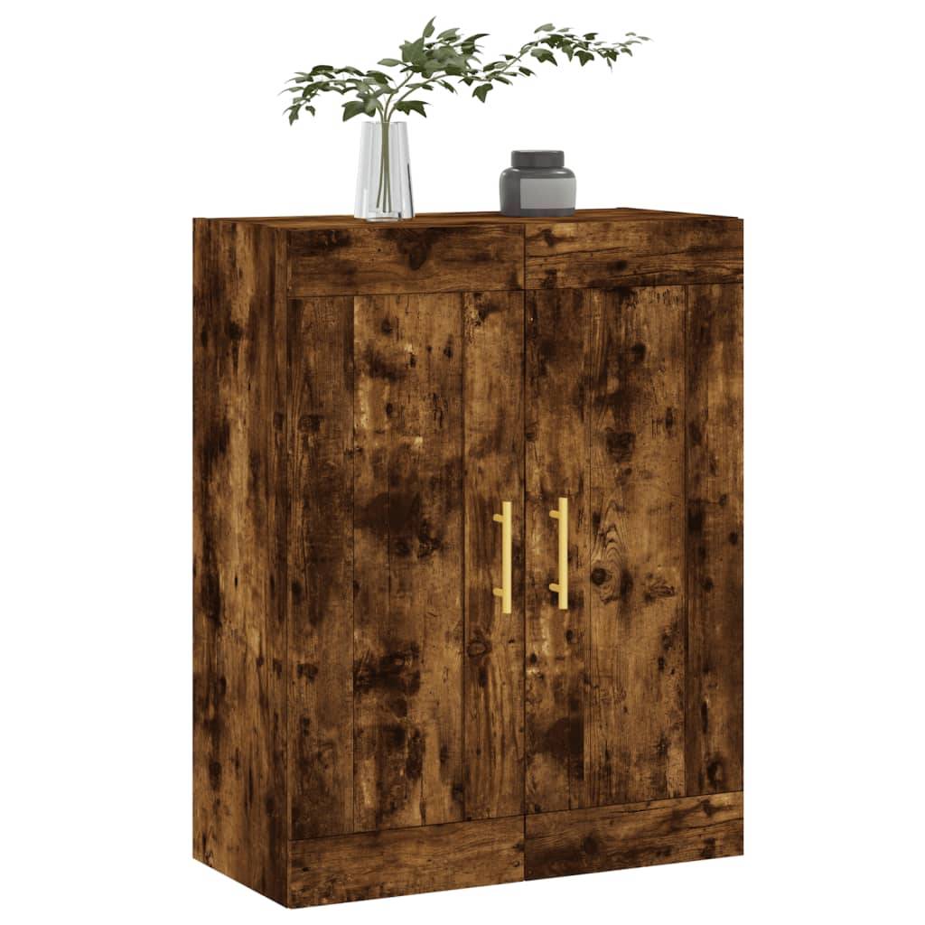 vidaXL Wandschrank Räuchereiche 69,5x34x90 cm Holzwerkstoff