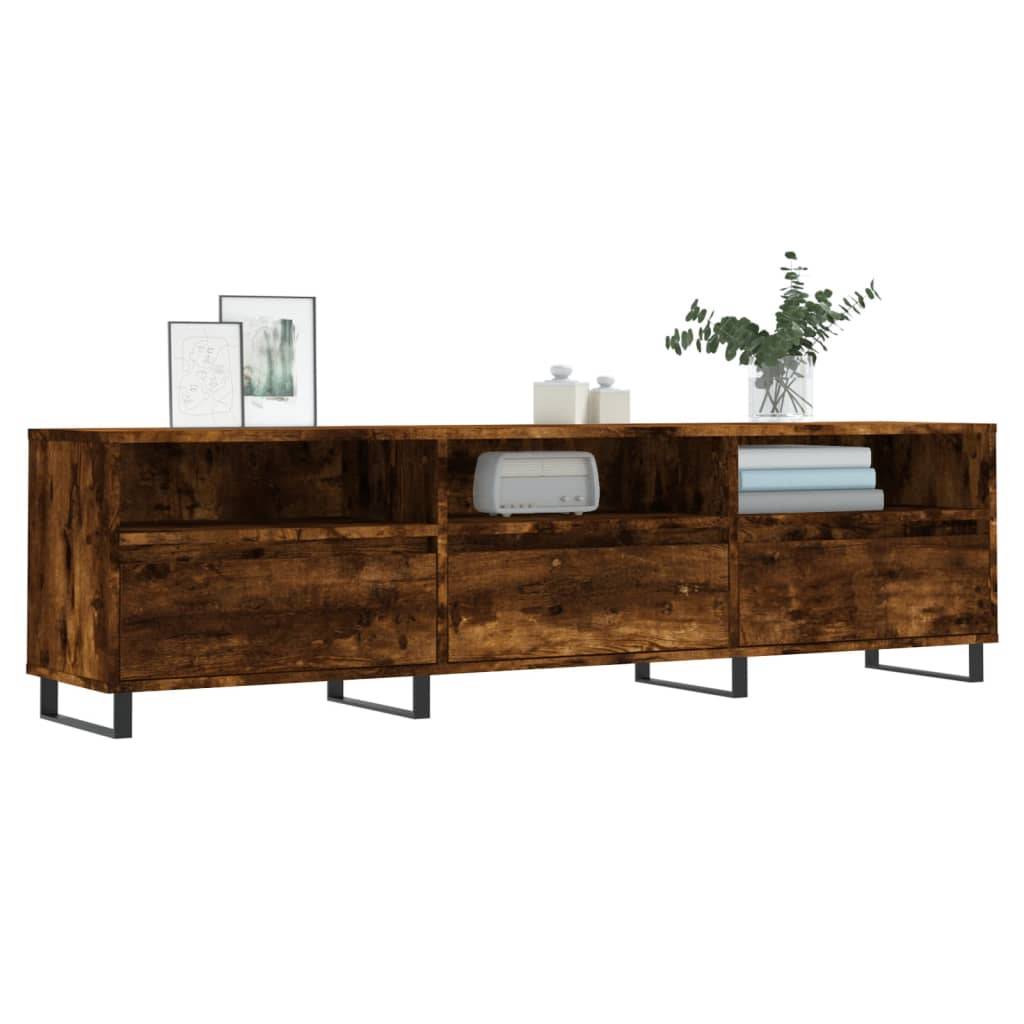 vidaXL TV-Schrank Räuchereiche 150x30x44,5 cm Holzwerkstoff