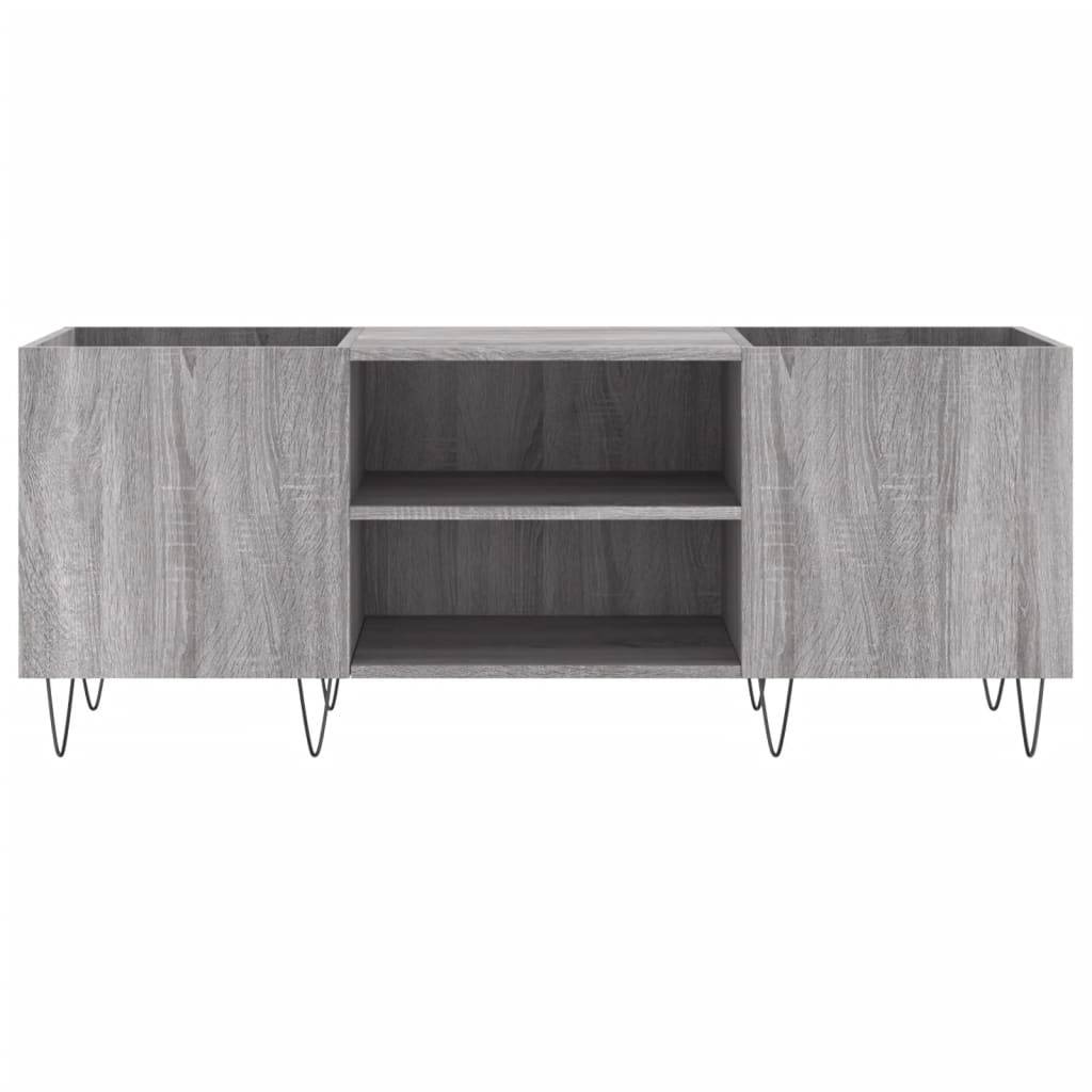 vidaXL Plattenschrank Grau Sonoma 121x38x48 cm Holzwerkstoff