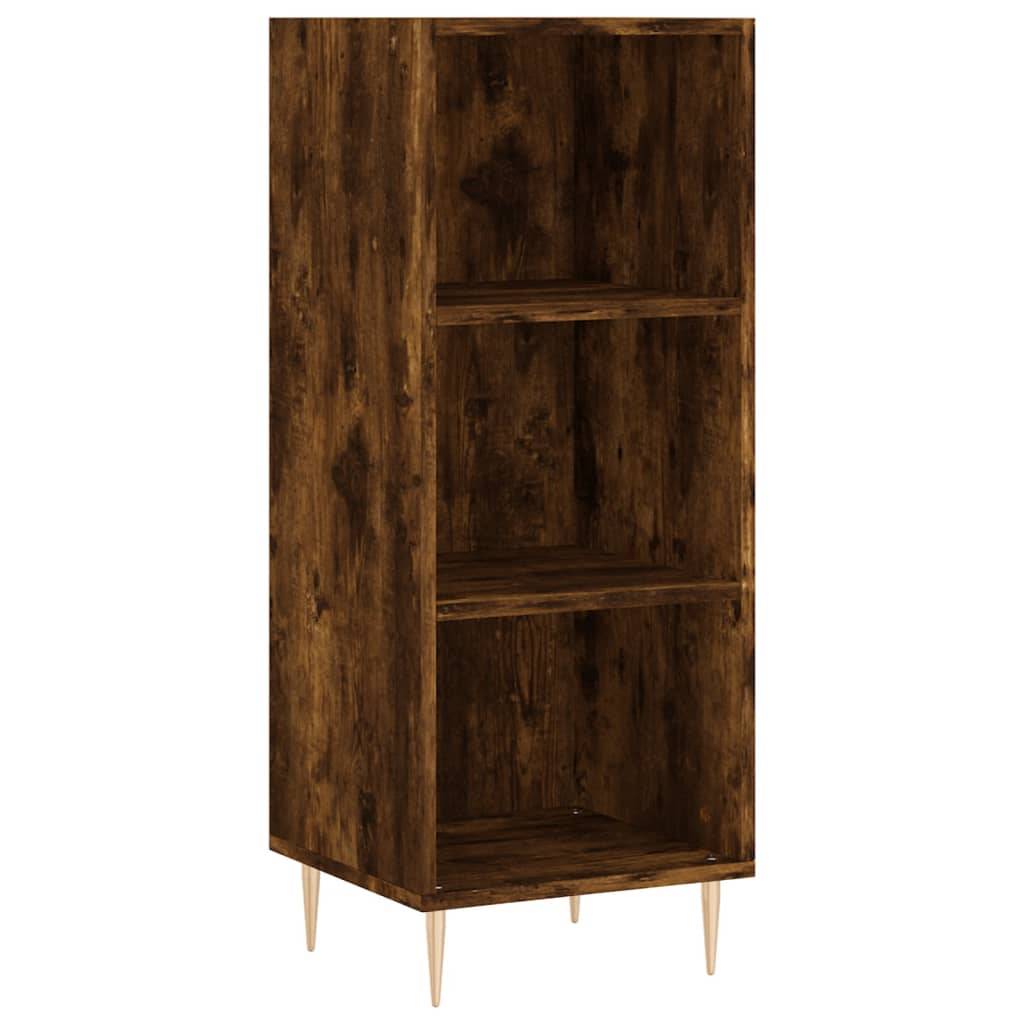 vidaXL Sideboard Räuchereiche 34,5x32,5x90 cm Holzwerkstoff