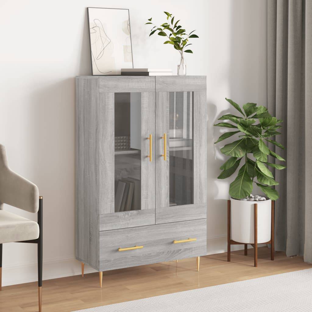 vidaXL Highboard Grau Sonoma 69,5x31x115 cm Holzwerkstoff