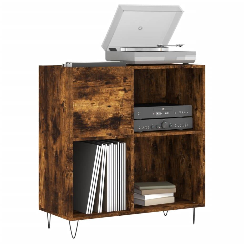 vidaXL Plattenschrank Räuchereiche 84,5x38x89 cm Holzwerkstoff