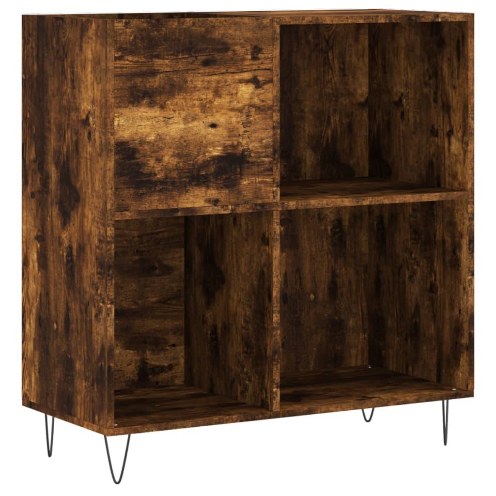 vidaXL Plattenschrank Räuchereiche 84,5x38x89 cm Holzwerkstoff