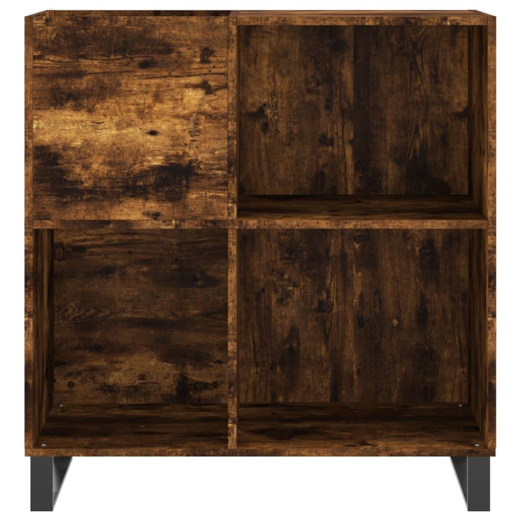 vidaXL Plattenschrank Räuchereiche 84,5x38x89 cm Holzwerkstoff