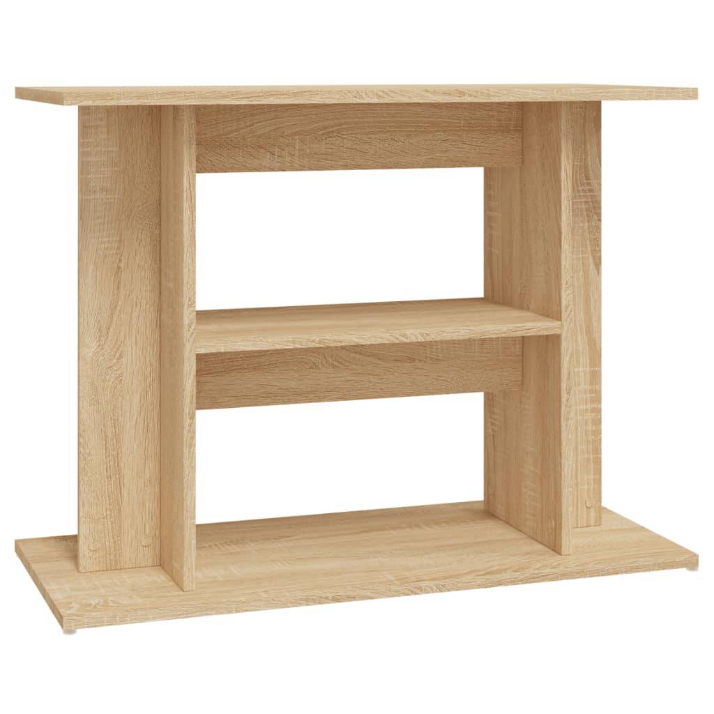 vidaXL Aquariumständer Sonoma-Eiche 80x35x60 cm Holzwerkstoff