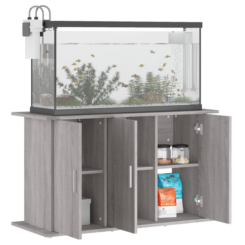 vidaXL Aquariumständer Grau Sonoma 101x41x58 cm Holzwerkstoff