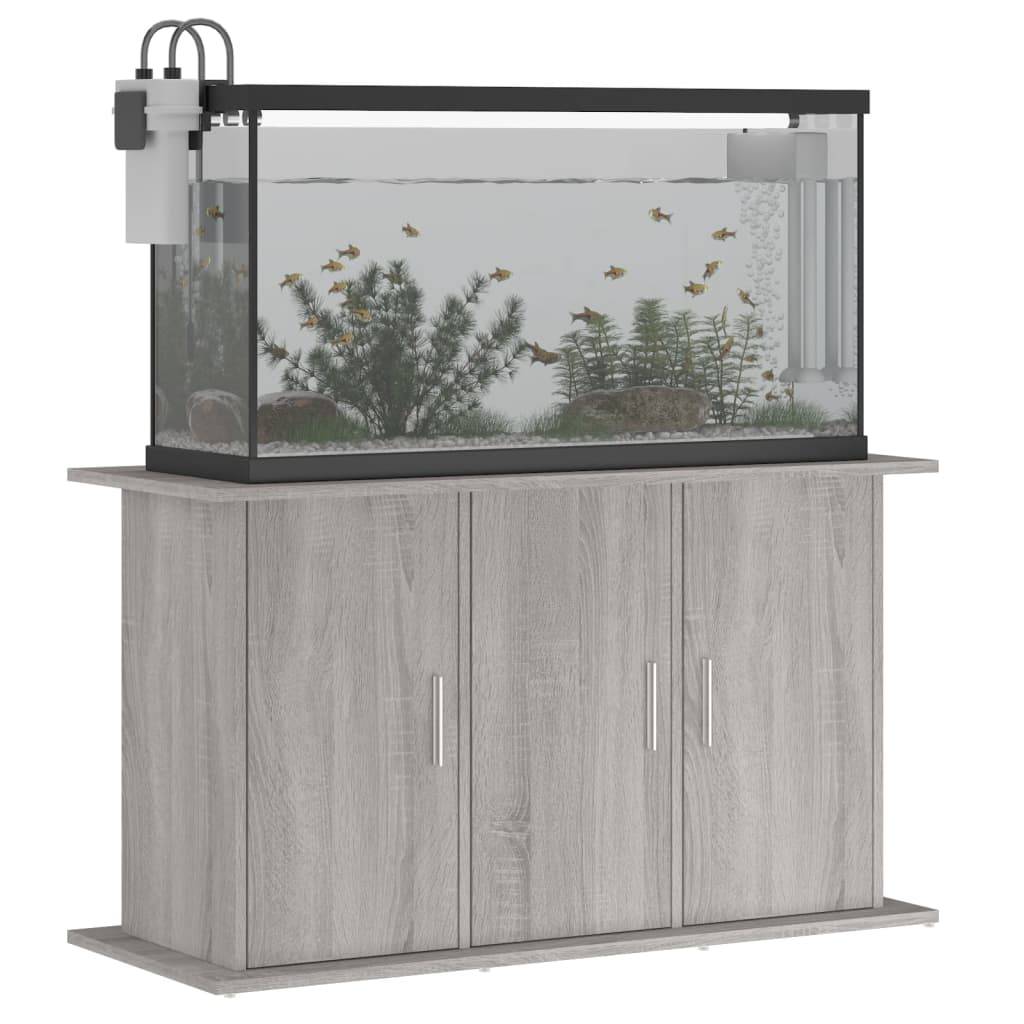 vidaXL Aquariumständer Grau Sonoma 101x41x58 cm Holzwerkstoff