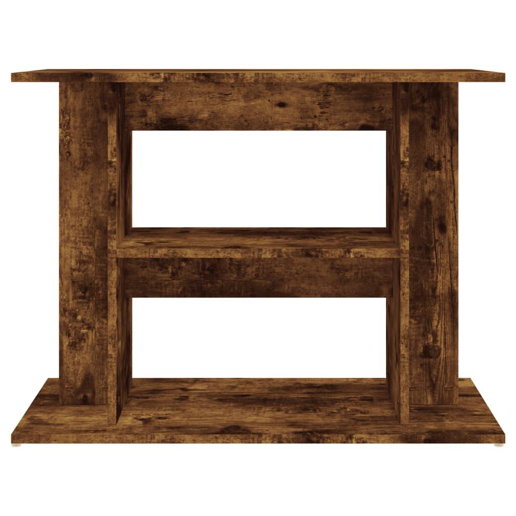 vidaXL Aquariumständer Räuchereiche 80x35x60 cm Holzwerkstoff