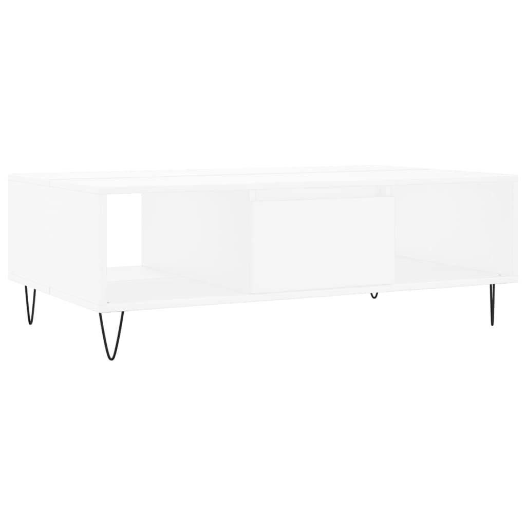 vidaXL Couchtisch Weiß 104x60x35 cm Holzwerkstoff