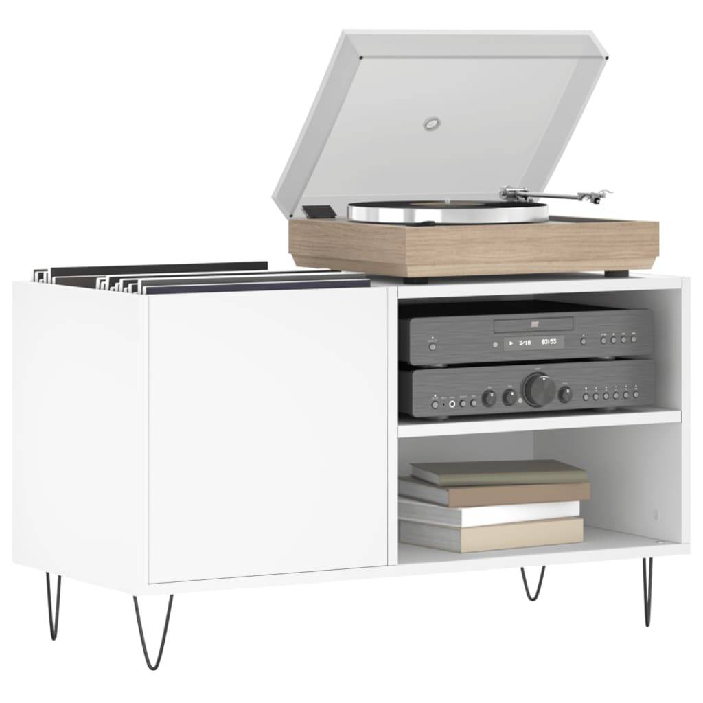 vidaXL Plattenschrank Weiß 85x38x48 cm Holzwerkstoff