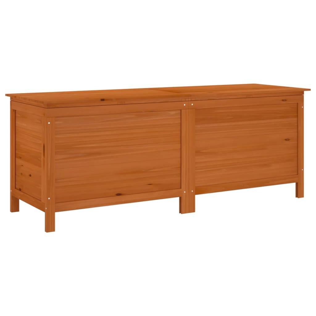 vidaXL Gartentruhe Braun 150x50x56,5 cm Massivholz Tanne