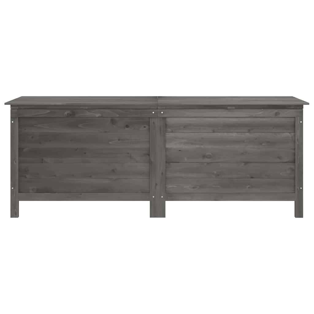 vidaXL Gartentruhe Anthrazit 150x50x56,5 cm Massivholz Tanne