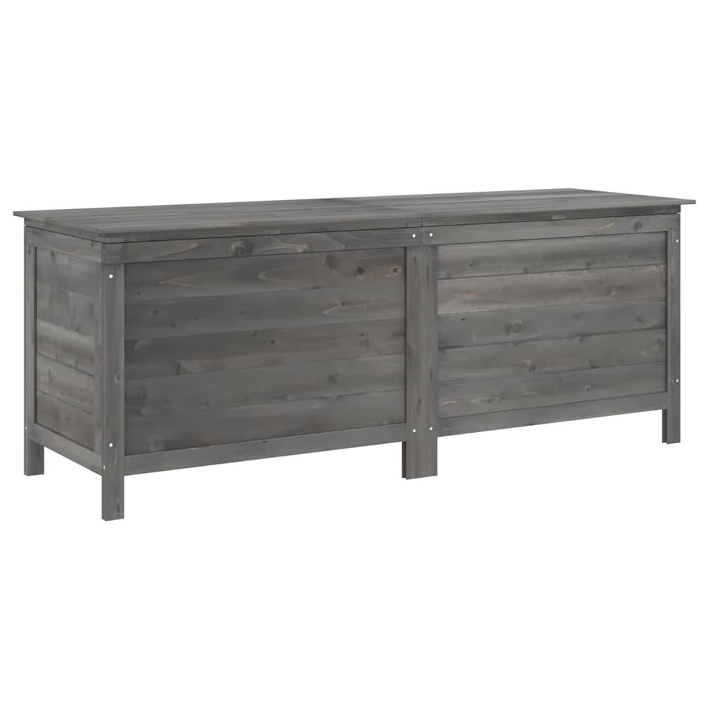 vidaXL Gartentruhe Anthrazit 150x50x56,5 cm Massivholz Tanne