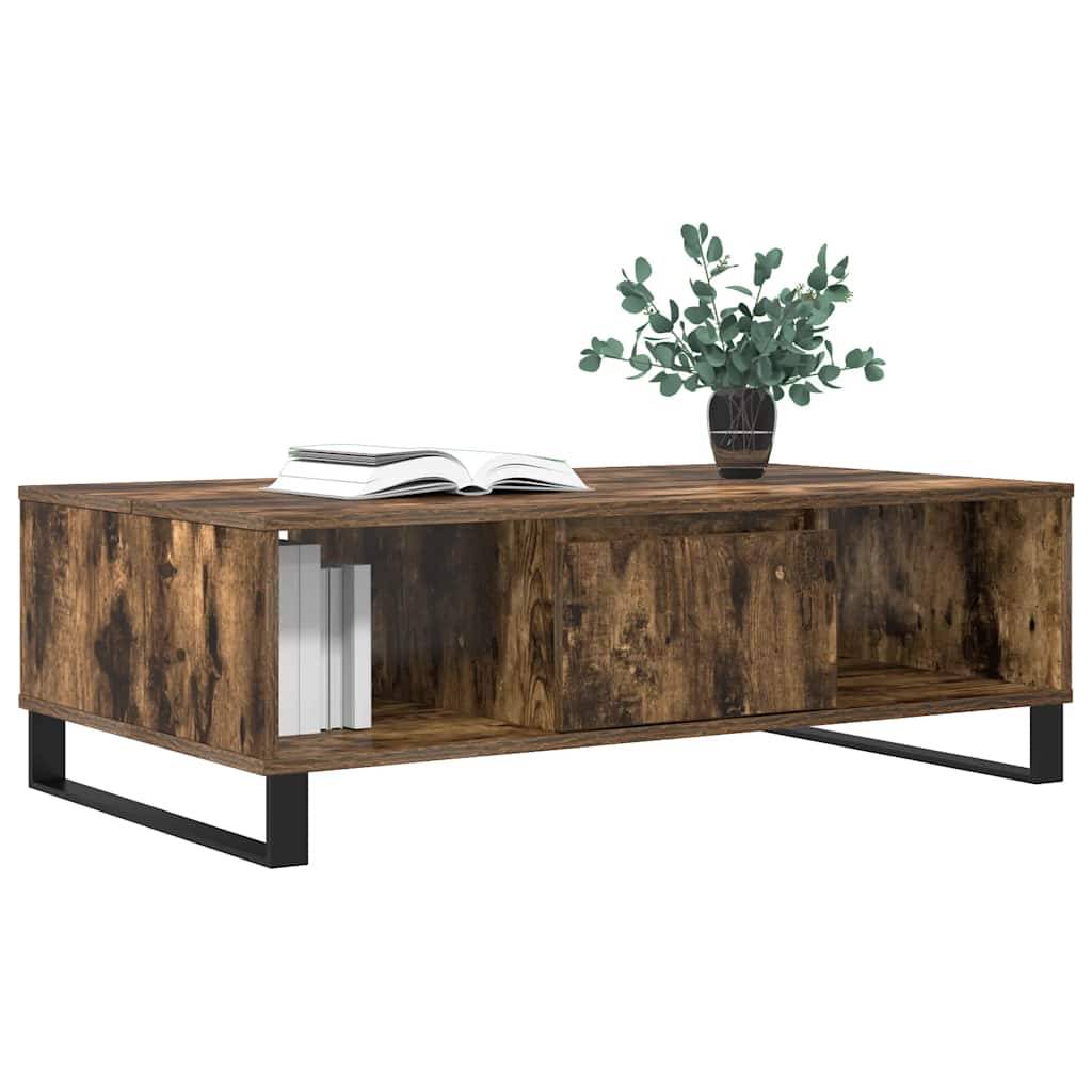 vidaXL Couchtisch Räuchereiche 104x60x35 cm Holzwerkstoff
