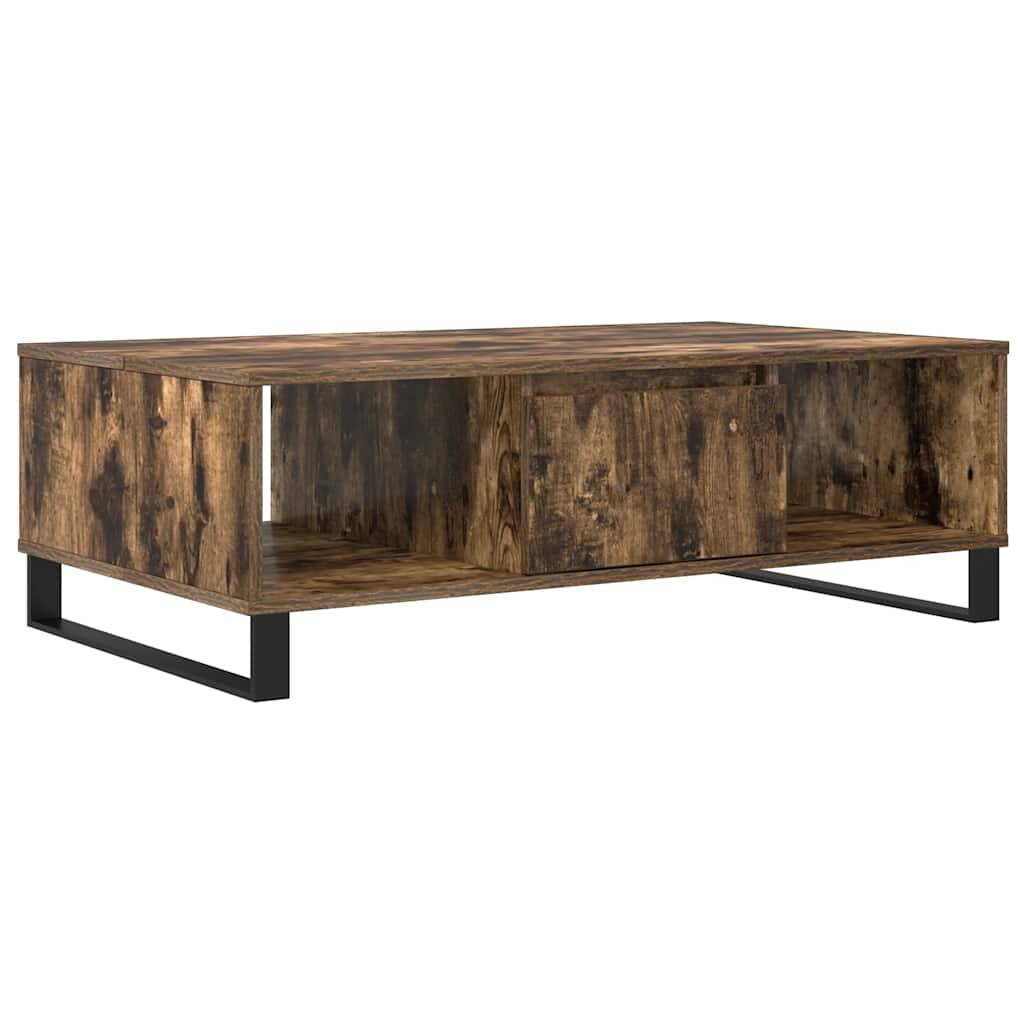vidaXL Couchtisch Räuchereiche 104x60x35 cm Holzwerkstoff