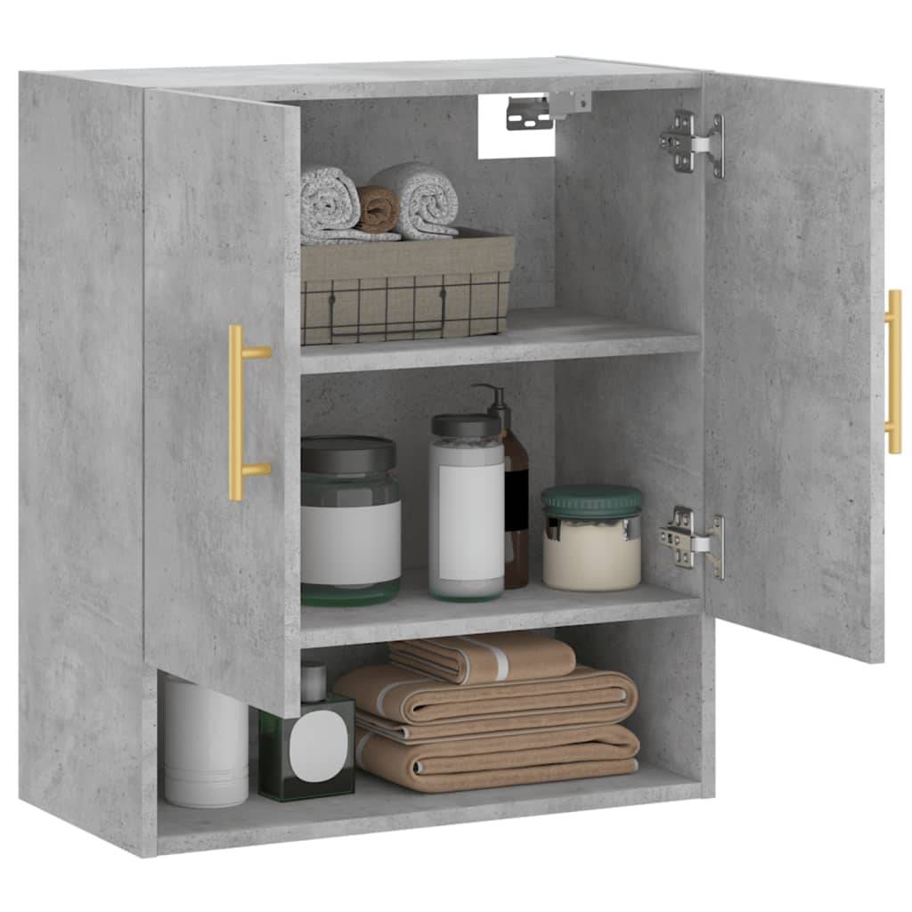 vidaXL Wandschrank Betongrau 60x31x70 cm Holzwerkstoff