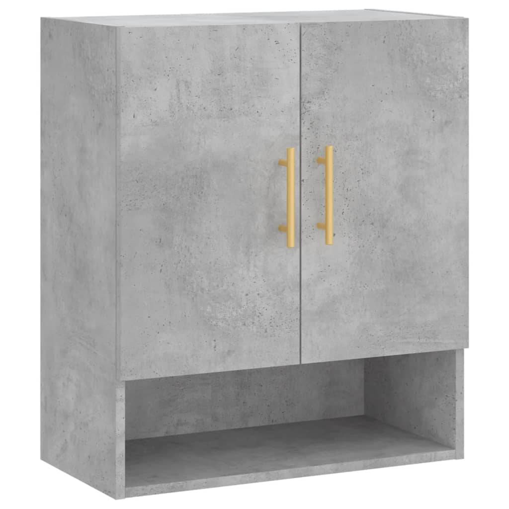 vidaXL Wandschrank Betongrau 60x31x70 cm Holzwerkstoff