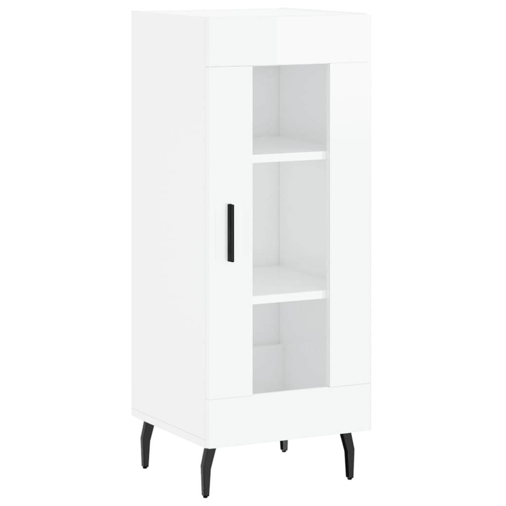 vidaXL Sideboard Hochglanz-Weiß 34,5x34x90 cm Holzwerkstoff