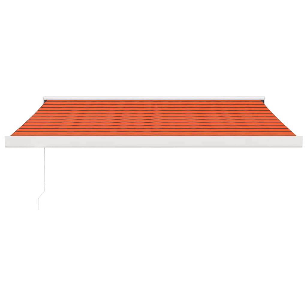 vidaXL Markise Einziehbar Orange und Braun 3x2,5 m Stoff und Aluminium