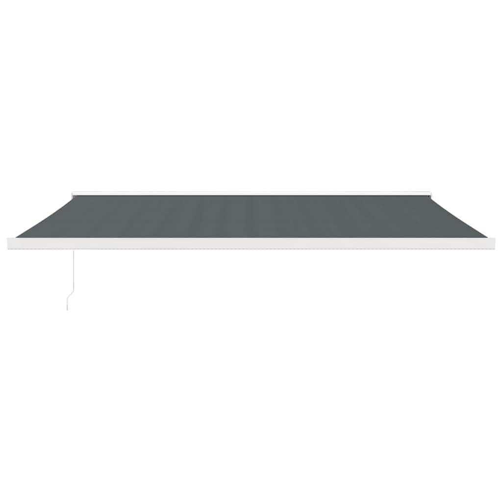 vidaXL Markise Einziehbar Anthrazit 5x3 m Stoff und Aluminium