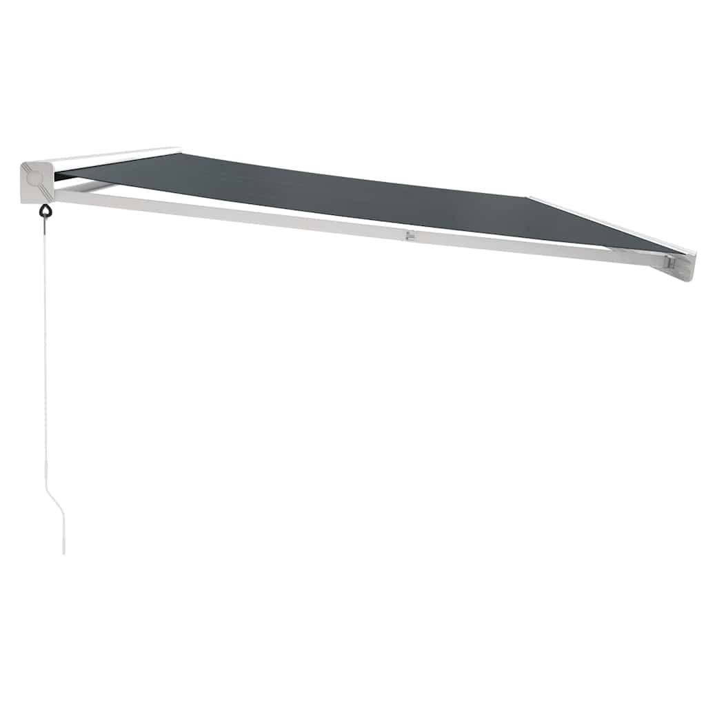 vidaXL Markise Einziehbar Anthrazit 5x3 m Stoff und Aluminium