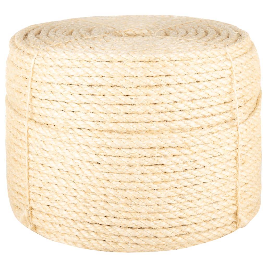 vidaXL Seil 100% Sisal 10 mm 25 m