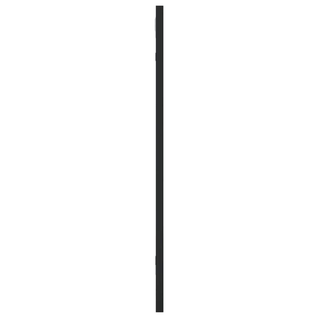 vidaXL Wandspiegel Schwarz 30x60 cm Rechteckig Eisen