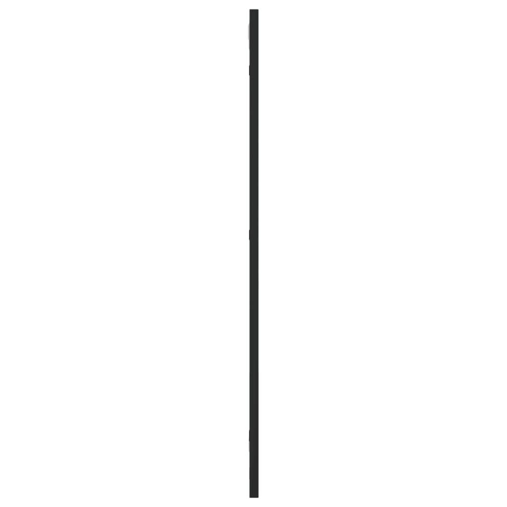 vidaXL Wandspiegel Schwarz 30x80 cm Rechteckig Eisen