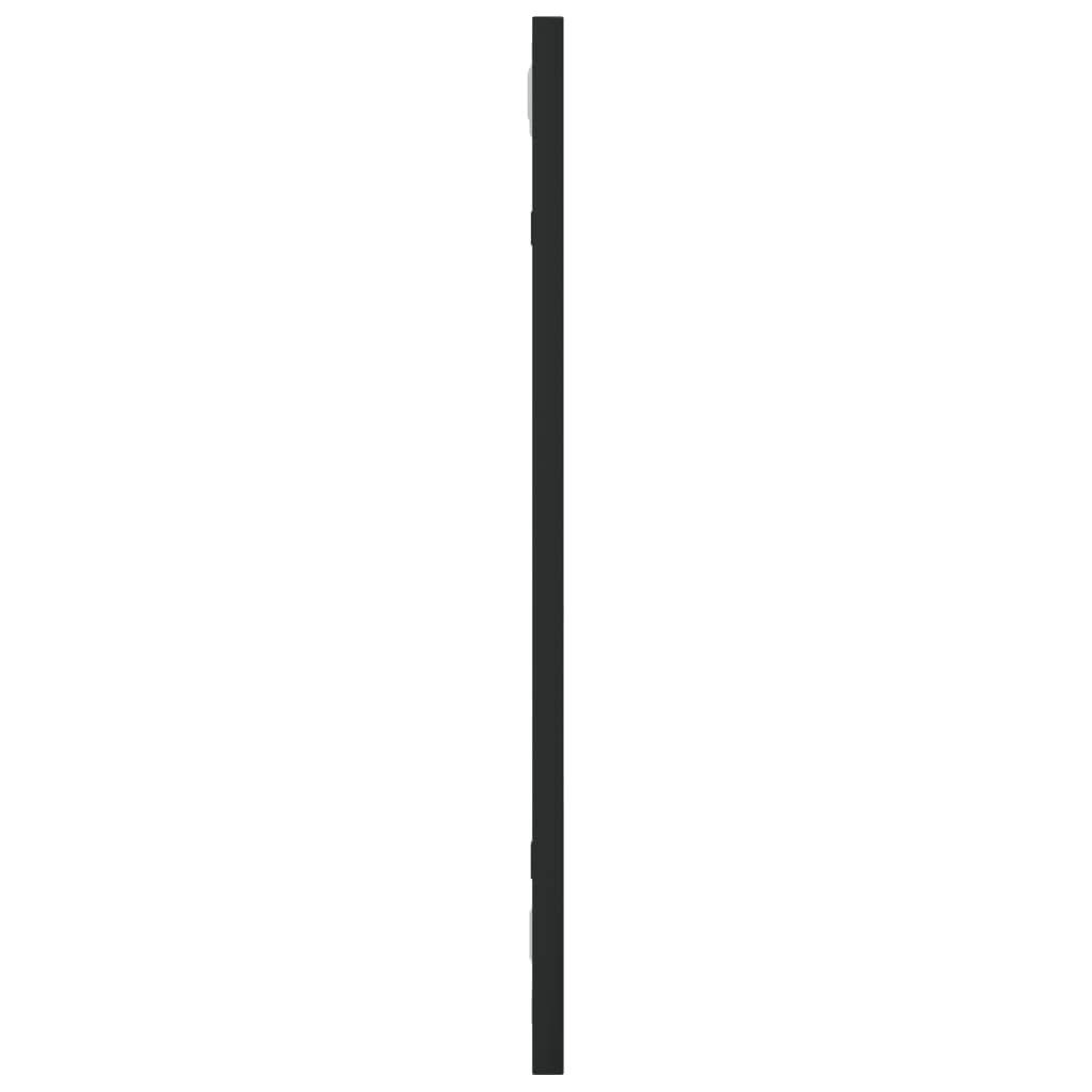 vidaXL Wandspiegel Schwarz 20x50 cm Rechteckig Eisen