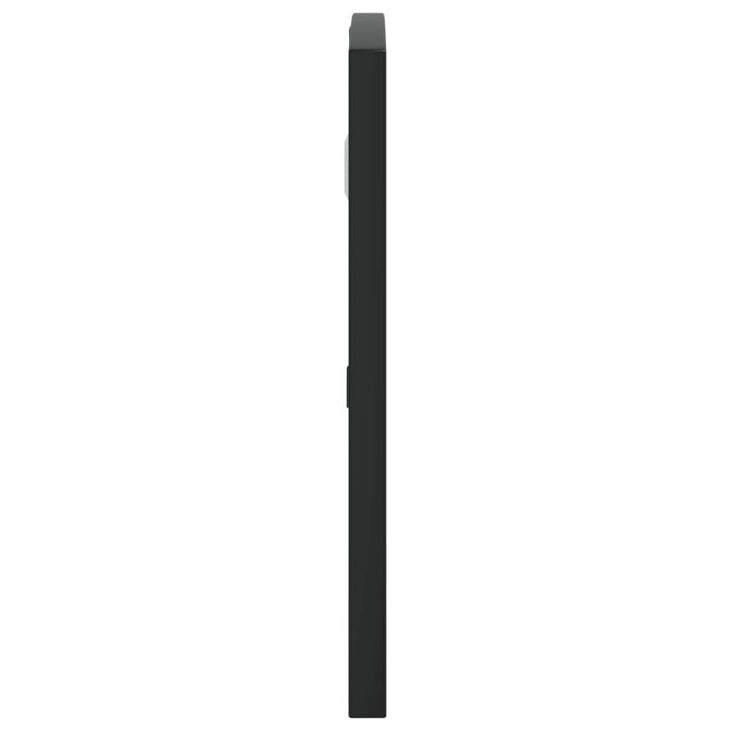 vidaXL Wandspiegel Schwarz 60x30 cm Gewölbt Eisen