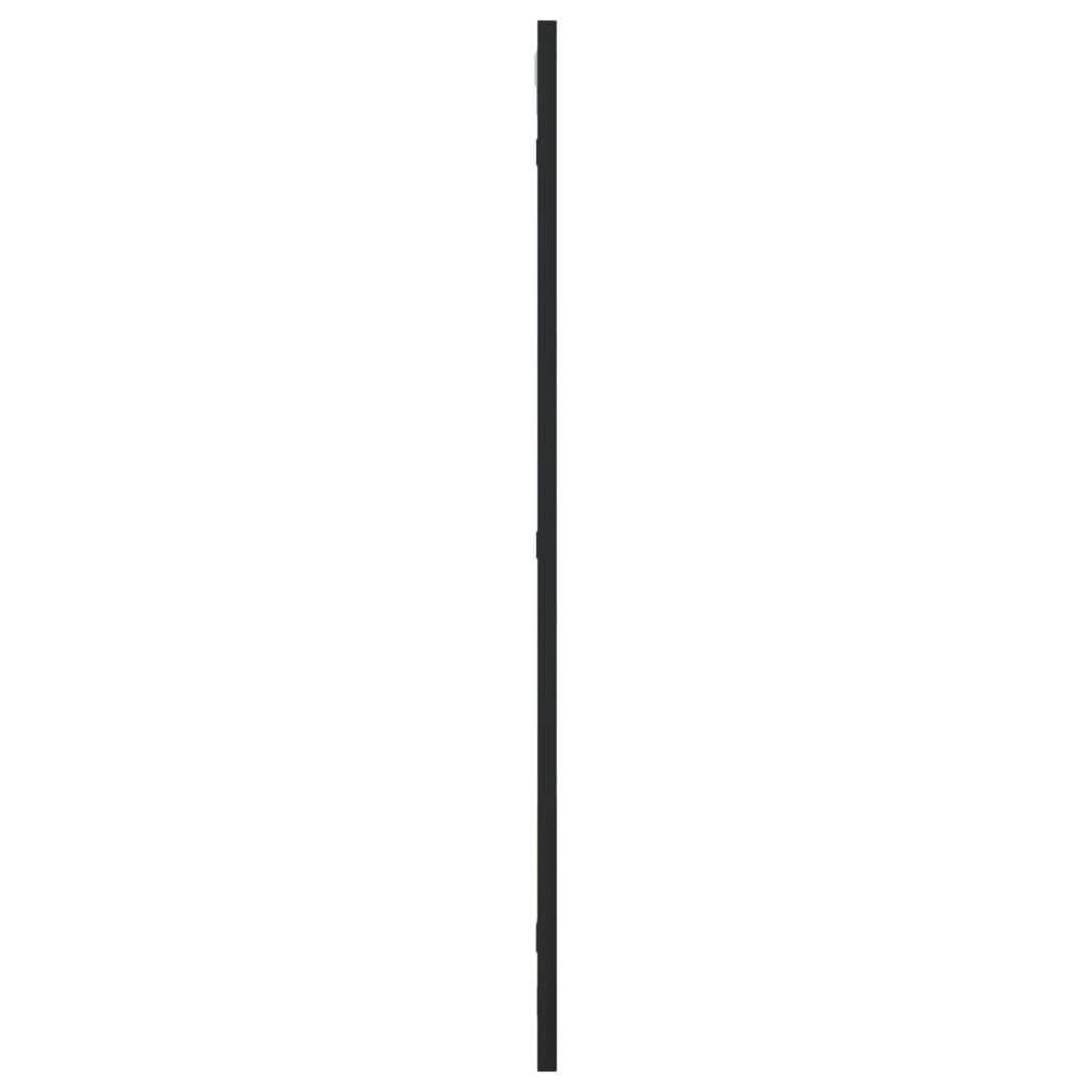 vidaXL Wandspiegel Schwarz 40x80 cm Rechteckig Eisen